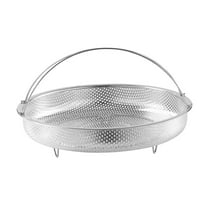 Fiocias Stainless Steel Steamer Basket for Pan and Pot Kitchenware Round Mesh Net Veggie S Outer Handle