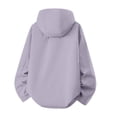 thumbnail image 3 of FRSASU Men's Hooded Rain Jacket, Water‑Resistant Zip Up Outdoor Windbreaker Jacket with Multiple Pockets Purple, 3 of 6