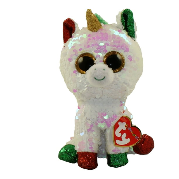 TY Flippables Sequin Plush - STARDUST the Christmas Unicorn (Regular ...