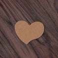 thumbnail image 5 of 100Pcs Heart Shape Blank Kraft Paper Card Gift Tag Label DIY Party Wedding Craft, 5 of 5