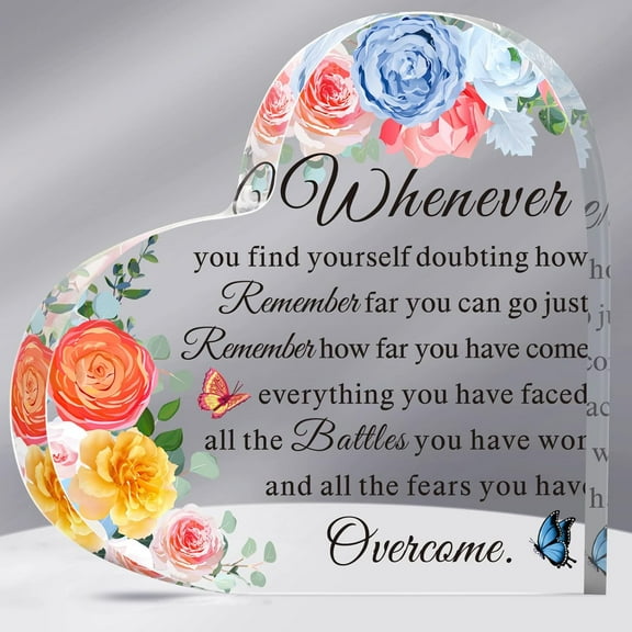 Appreciation Gift for Women Graduation Gifts for Her Him Paperweight Keepsake Gifts for Best Friends Encouragement Gifts Inspirational Gifts for Daughter Girls(Heart)