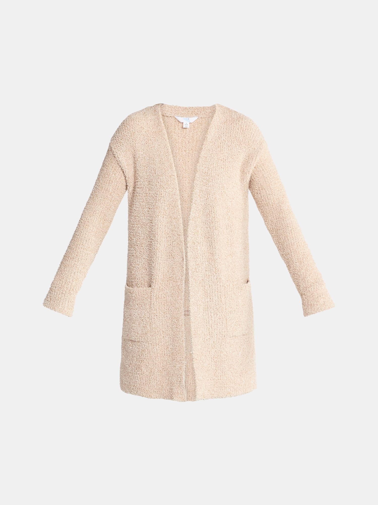 Time and Tru Women’s and Women’s Plus Super Soft Longline Cardigan Sweater, Lightweight, Size XS-4X