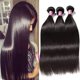 thumbnail image 1 of UNICE Hair 10A cabello humano liso malasio 3 paquetes de extensiones de cabello humano virgen sin procesar (16 18 20 pulgadas), 1 of 3