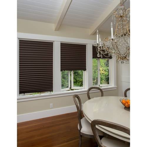 Pack of 6 Temporary Shades Pleated Window Paper Shades Room Darkening Blinds Black 36 x 69