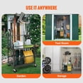 thumbnail image 6 of Garden Tool Organizer,16 Slots with Hooks,Yard Tool Tower Rack with Wheels for Garage Organization&Storage,Hold Long-Handled Tool/Rake/Broom,Metal Tool Stand Holder for Shed,Outdoor, 6 of 6