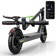 Electric Scooter for Adults & Teens, 350W Motor, 19MPH Max Speed, Up to 19 Miles Range, Foldable E Scooter with APP Control & Dual Braking, UL2272 Certified, Green