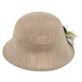 thumbnail image 4 of Sombrero de terre Mujer Hecho de Paja Gorro de Hongo Floral para Playa Viaje Beige, 4 of 8