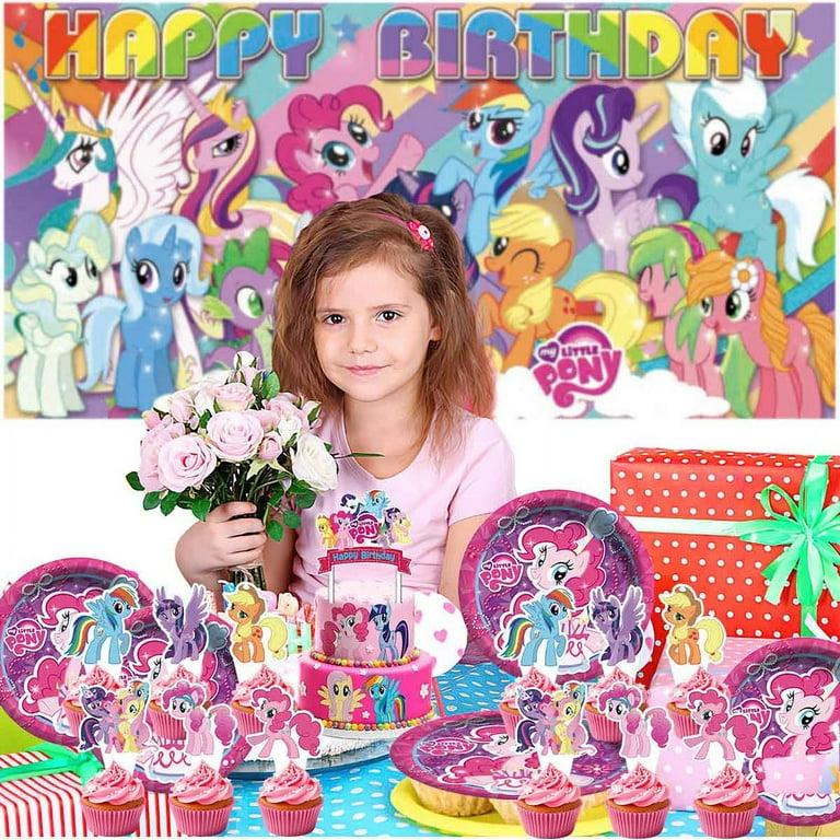 My little pony Birthday Party Supplies Balloons Paper Plates