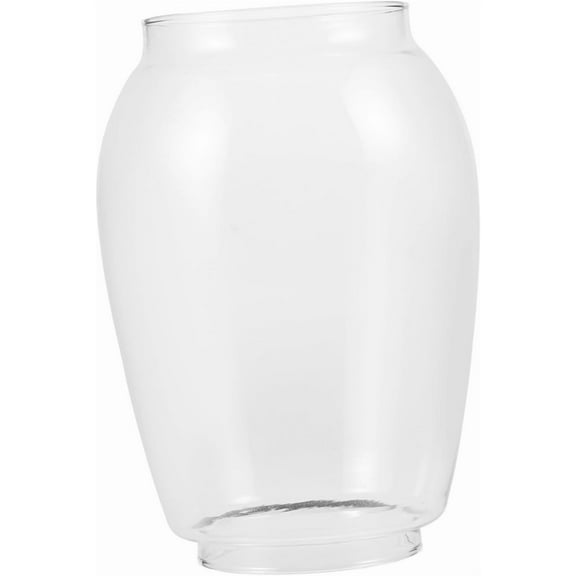 ABCISI Vintage Glass Lamp Shade Replacement for Kerosene Lanterns, Clear Hurricane Globe for Outdoor Oil Lamps, Easy-to-Install Round Chimney for Home Decor and Lighting