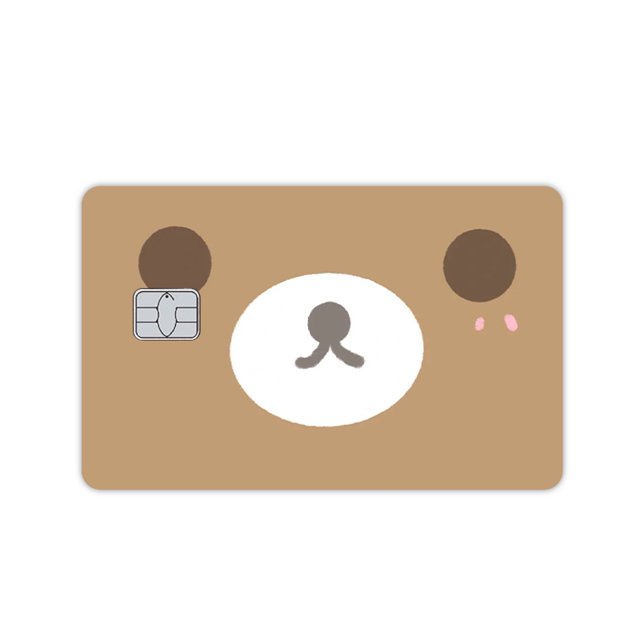 Anime Cute Rilakkuma Credit Card Skin Stickers Diy Kawaii Anti-scratch Creative Debit Bank Bus Metro Card Waterproof Skin Film