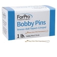thumbnail image 1 of ForPro Professional Collection Bobby Pins (400 unidades aproximadamente) Bronce 2" L Con punta de bola prensada Antideslizante No daña 1 Lb., 1 of 1