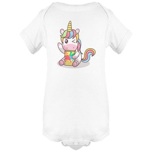 Cute Unicorn Mascot Bodysuit Infant -Image by Shutterstock, Newborn