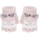 thumbnail image 1 of Guantes sin dedos con solapa para niños, lindos mitones de zorro, elásticos, convertibles, de punto, para invierno, 1 of 5