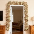 thumbnail image 4 of 2PCS 69'' Autumn Pumpkin Maples Leaf Garland - Thanksgiving Halloween Mantle Fireplace Farmhouse Harvest Decorations for Home Outdoor Indoor Porch, 4 of 6