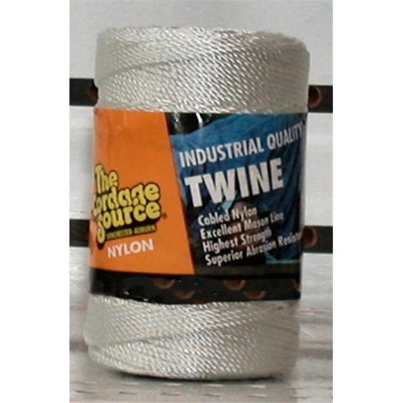The Cordage Source 184012102 89 No. 18 x 250 ft. Twisted Nylon Twine Rope, White