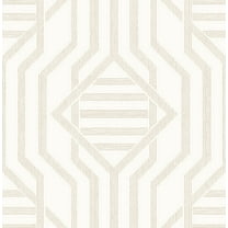 A-Street Prints Essex Wheat Geometric Wallpaper