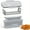 Transparent White-2, variant on Two-Piece Batter Shaker Bowl with a Lid, Designed for Easy Seasoning of Bread Flour, Perfect for Fried Chicken, Fish, Onion Rings, And More