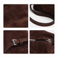 thumbnail image 6 of Genuine Leather Shoulder Bag, Women's Suede Barrel Underarm Crossbody Purse, 6 of 6