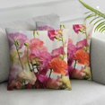 thumbnail image 3 of Flower Pillow Sham  Sweetpea Floral Romantic Dissolving Watercolor Look, Quality Microfiber Bedding Item for All Seasons, Pale Pink Lavender, 3 of 7