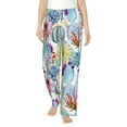 thumbnail image 2 of Lsque Cactus1 Print Women's Pajama Pants, Lounge Pant - Comfortable Home Wear,Elastic Waistband, Stylish Design-Small, 2 of 9