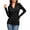 Black, variant on JYLFC Women's Long Sleeve Polo V Neck T Shirts Fall Ribbed Knit Slim Fitted Collared Tops, Black M