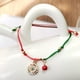 thumbnail image 3 of Pulseras para mujer, regalos para mujer 2020, nueva pulsera tejida a mano con copos de nieve y árbol de Papá Noel, regalo festivo, joyería, pulsera de aleación., 3 of 3