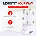 thumbnail image 6 of 8" Dual Marine Wakeboard Water Resistant Speaker - Dual 2-Way Mini Box Speaker System with Built-in LED Lights, White, 6 of 7