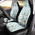 thumbnail image 1 of RYLABLUE Set of 2 Car Seat Covers Blue Abstract in Traditional Style Like Portuguese Tiles Azulejo Detail Universal Auto Front Seats Protector Fits for Car,SUV Sedan,Truck, 1 of 5