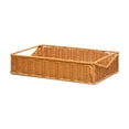 thumbnail image 1 of Cesta tejida para cubiertos Cesta tejida para pan Bandeja tejida para vajilla de ratán sintético Naranja L, 1 of 9