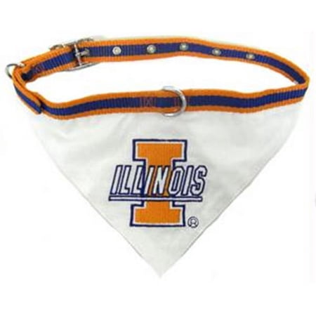 Mirage Pet Products 301-08 BD-MD Illinois Fighting Illini Bandana Medium