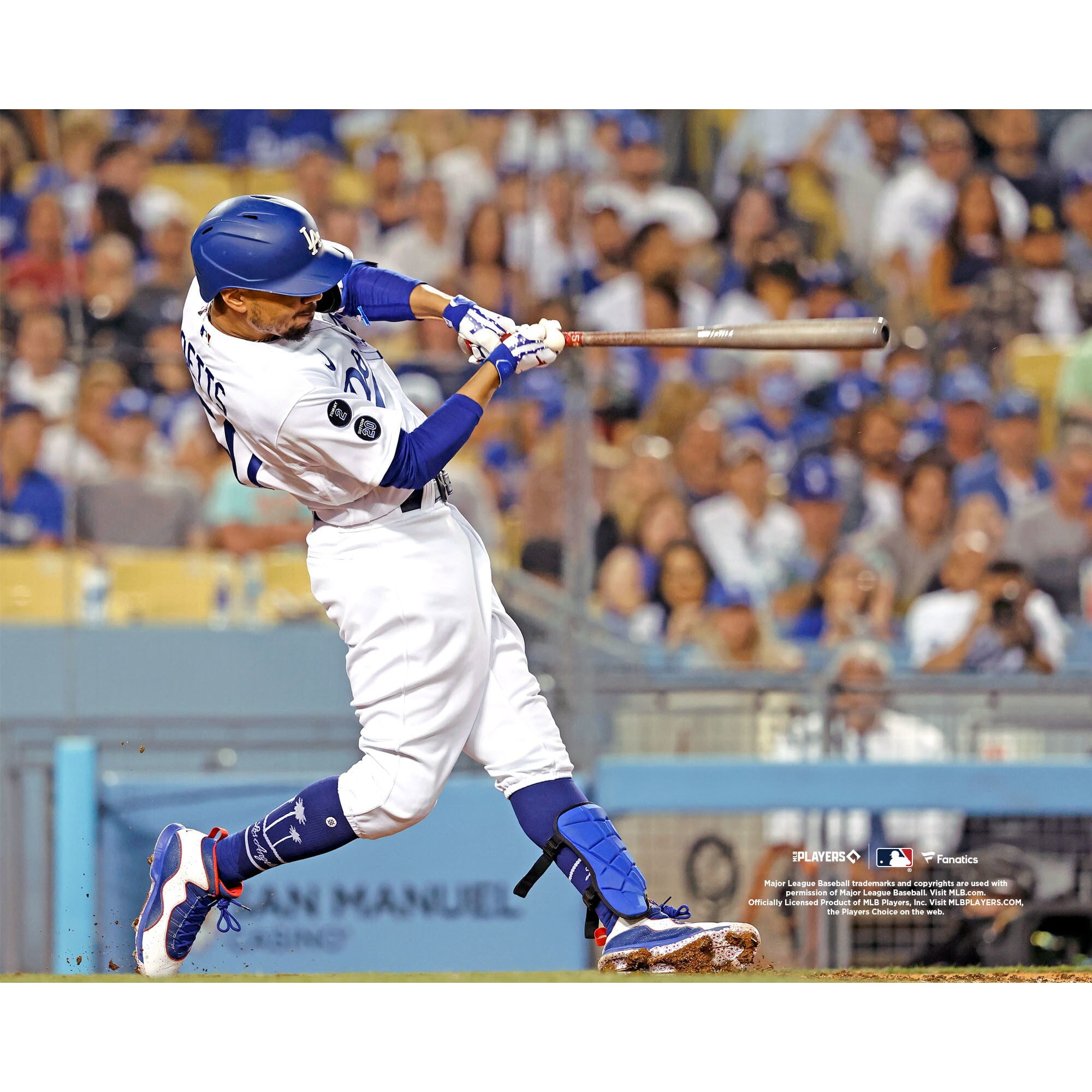 Mookie Betts Los Angeles Dodgers Unsigned Grand Slam At Dodger Stadium ...