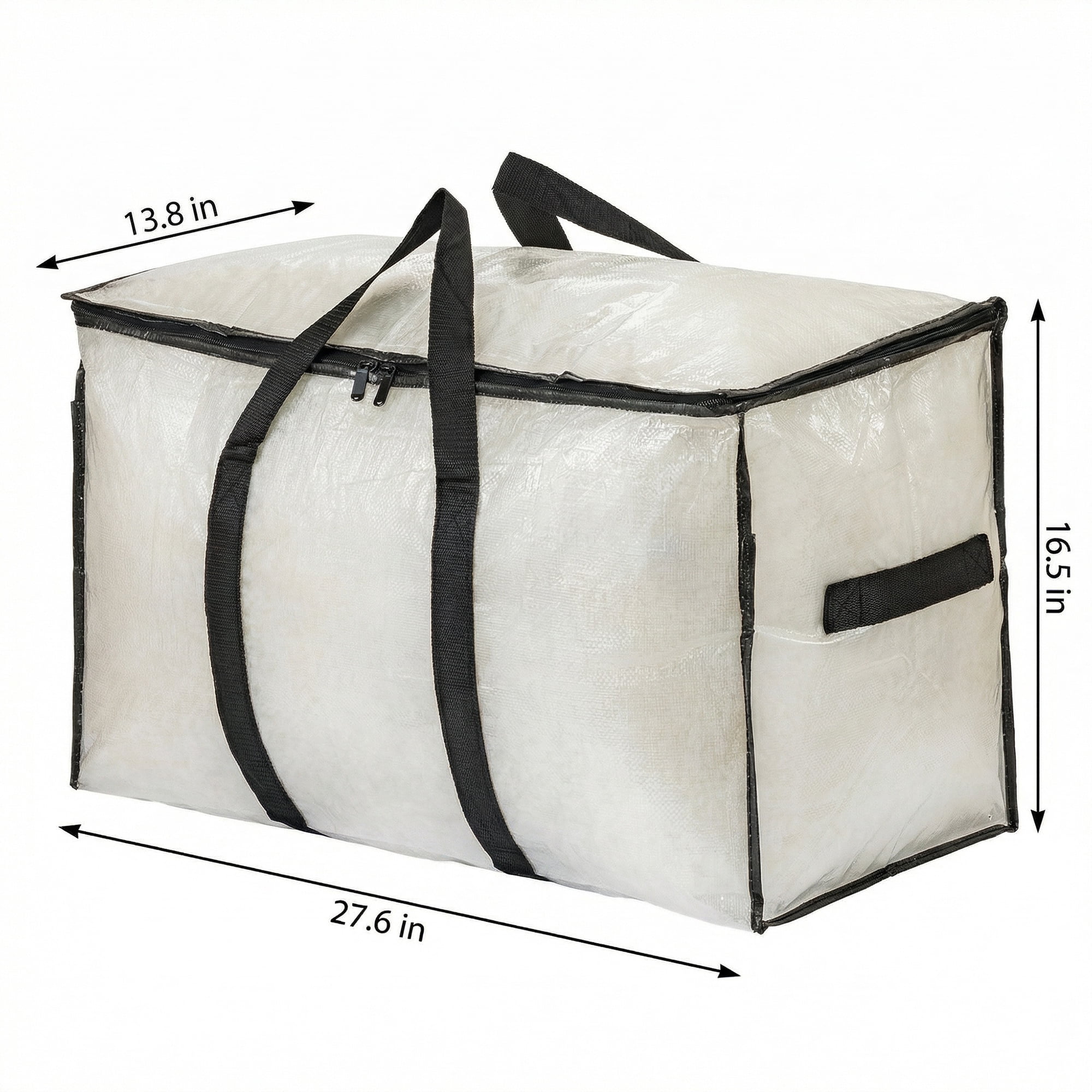 Unique Bargains Storage Bags for and Closet with Handle Clear 27.56"x13.78"x16.54"