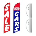 thumbnail image 2 of Car Auto Dealer Swooper Flutter Feather Flags & Poles 2 Pack-SALE-Used Cars, 2 of 3