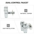 thumbnail image 3 of 1pc Convenient Washing Machine Faucet Toilet Water Tap Dual-control Faucet, 3 of 9