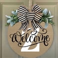 thumbnail image 4 of Rovga 2024 Last Name Year Round Front Door Wreath 26 Last Names Alphabet Door Plate Front Door Decoration Garland Hanging Board For Homes Restaurants Shops Z 30*30Cm, 4 of 5