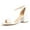 White, variant on XYD Women Block Mid Heel Sandals Knotted Strap Open Toe Ankle Strap Pumps Daily Dressy Summer Shoes Size 16 Black