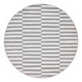 thumbnail image 3 of Unique Loom Williamsburg Collection Area Rug - Striped (5' 1" Round Dark Gray/Ivory), 3 of 6