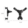 thumbnail image 3 of Cellphone Bracket Double Triangle Fixation Multifunctional Gravity Car Air Vent Phone Stand for Auto, 3 of 12