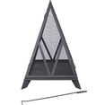 thumbnail image 1 of Sunnydaze Majestic Pyramid Steel Mesh Fire Pit - Black, 1 of 10