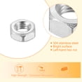 thumbnail image 4 of Uxcell Left-hand Hexagonal Nut, M3x0.5mm 304 Stainless Steel Reverse Hexagonal Nut for Assembling and Fastening, 4 of 6