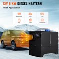thumbnail image 2 of 5KW/ 8KW Diesel Heater 12V - All-In-One Air Heater with Silencer, Portable Design, Remote Control & LCD Monitor, Quick Heating for RV, Truck, Camper, Trailer, 2 of 6