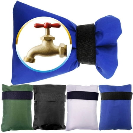 Outdoor Faucet Covers for Winter, Thinsulate Faucet Protector 4 Pcs, Nylon Oxford Cloth - Pipe for Wall Hydrant Outside, Waterproof Insulated Cover for Freeze Protection, Reusable Faucet Sock