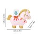 thumbnail image 5 of Estatua de caballo de estilo chino, lingote dorado, bolsa de la suerte, moneda de cobre, caqui, figura de poni de dibujos animados, adorno decorativo de Feng Shui para escritorio, 5 of 8