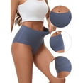 thumbnail image 3 of Unique Bargains Women's High Waist Tummy Control Full Coverage Briefs S Blue, 3 of 6