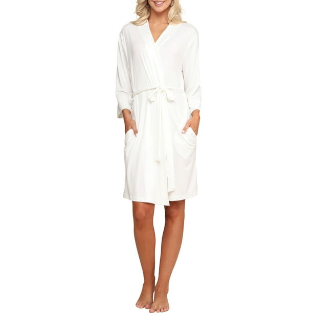 Doublju Women's Kimono Robe Sleepwear Pajama (Plus Size Available