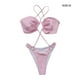 thumbnail image 4 of Yuarrent Traje de baño Sexy con tirantes para mujer, traje de baño sin mangas, Push Up para niñas, verano, ajustable, de viaje, de una pieza, rosa Traje de baño Rosa METRO Yuarrent OD031903-02, 4 of 6