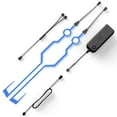 thumbnail image 1 of Amdohai Motorcycle Helmet EL Cold Light 4 Mode Led Bike Helmet Light Lights Strip Bar Blue, 1 of 8