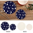 thumbnail image 4 of Christmas 2 Pack Pot Holders Trivets, Heat Resistant Hot Pads for Kitchen Table Decoration Trivets for Hot Dishes/Pot/Bowl/Teapot/Kitchen Hot Pads Trivets, 7" + 9.45", 4 of 7