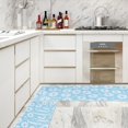 thumbnail image 5 of Spring Kitchen Rugs Set of 2 Daisy Flower Door Mat Blue White Floral Non Slip Floor Rugs for Home Kitchen Room Decor Supplies, 5 of 6