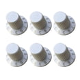 thumbnail image 3 of Perilla de control de volumen de 6 piezas Perilla de altavoz ajustable de repuesto de 10 puestos Audio blanco Cola Perilla de control de velocidad, 3 of 8
